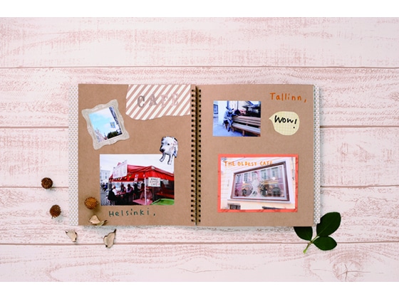 マークス スクラップホリック スクラップブック L クラフト SCH-AL18-KF 1冊(ご注文単位1冊)【直送品】