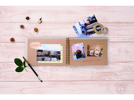 マークス スクラップホリック スクラップブック M クラフト SCH-AL19-KF 1冊(ご注文単位1冊)【直送品】