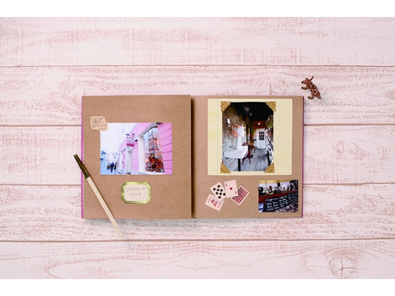 マークス スクラップホリック 紐とじスクラップブック クラフト SCH-AL20-KF 1冊(ご注文単位1冊)【直送品】