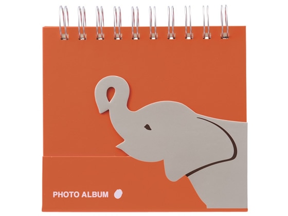 マークス コルソグラフィア フォトスタンドアルバム・アニマルこども L判 ゾウ 1冊(ご注文単位1冊)【直送品】