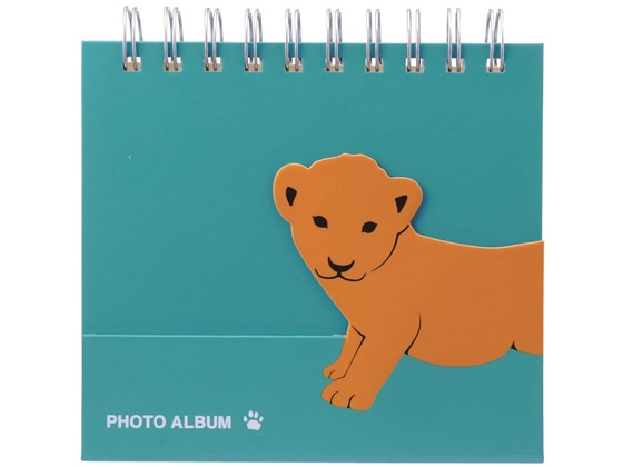 マークス コルソグラフィア フォトスタンドアルバム・アニマルこども L判 ライオン 1冊(ご注文単位1冊)【直送品】