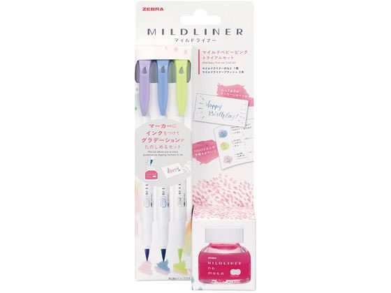ゼブラ マイルドライナーのもと マイルドベビーピンクセット SE-WI1-MBP 1セット(ご注文単位1セット)【直送品】