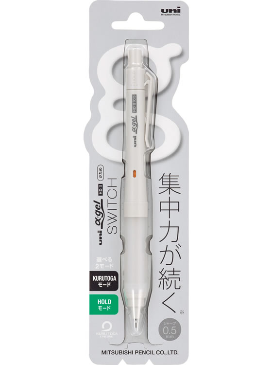 三菱鉛筆 ユニ アルファゲル スイッチ 0.5mm グレー M51009GG1P.23 1本