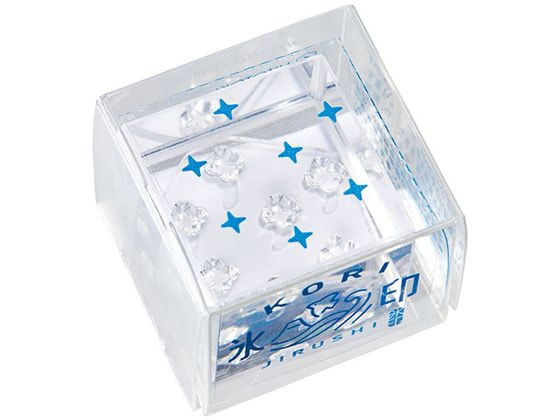 キングジム 透明スタンプ 氷印 (キラキラ) CLS22-001 1個(ご注文単位1個)【直送品】