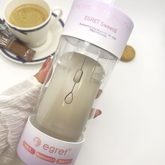 ビジネスハーモニー EGRET 充電式静音マウス SweetiE EM23-S2 1台(ご注文単位1台)【直送品】