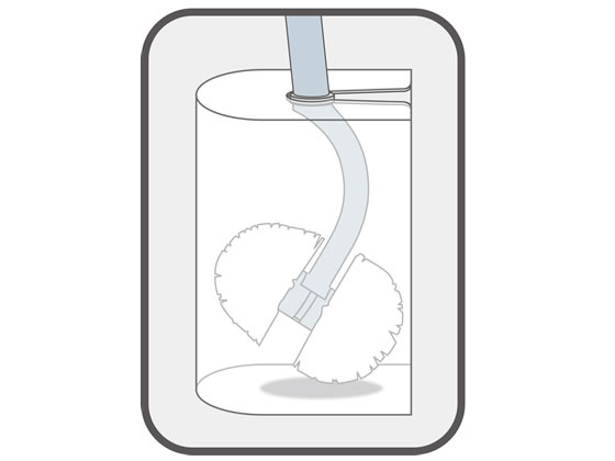 マーナ SLIM トイレブラシ リフィル ホワイト W203W 1個(ご注文単位1個)【直送品】