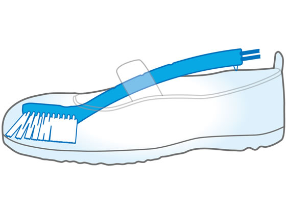 マーナ わんぱくシューズブラシブルー W340B 1個(ご注文単位1個)【直送品】