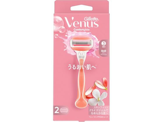 >P&G ジレット ヴィーナス うるおい肌 ホワイトティー 替刃2個付 1セット(ご注文単位1セット)【直送品】