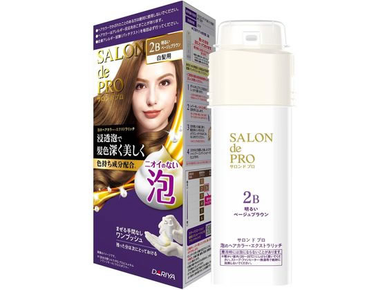 ダリヤ サロンドプロ 泡のヘアカラーEX(白髪用)2B 1個(ご注文単位1個)【直送品】