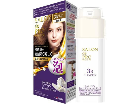 ダリヤ サロンドプロ 泡のヘアカラーEX(白髪用)3B 1個（ご注文単位1個）【直送品】