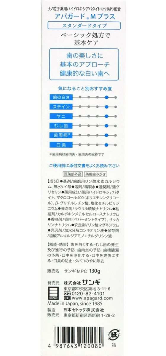 サンギ アパガードMプラス 130g 1個(ご注文単位1個)【直送品】