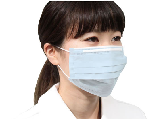 ファーストレイト フィット使いきりマスク レギュラー ブルー 50枚 1箱(ご注文単位1箱)【直送品】