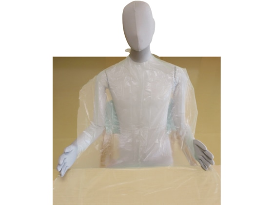 ファーストレイト PE食事用エプロン ホワイト 50枚 FR-817 1箱（ご注文単位1箱）【直送品】