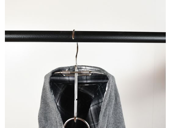 パール金属 メタリア ステンレス製パーカーハンガー HB-6186 1個(ご注文単位1個)【直送品】