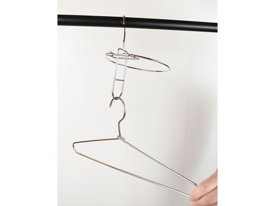 パール金属 メタリア ステンレス製パーカーハンガー HB-6186 1個(ご注文単位1個)【直送品】