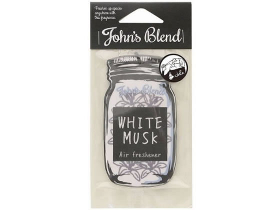 ノルコーポレーション John’sBlend エアフレッシュナ- ホワイトムスク 1個(ご注文単位1個)【直送品】
