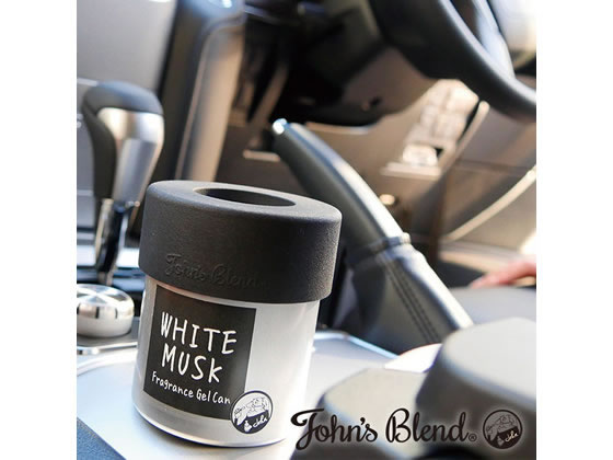 ノルコーポレーション John’sBlend フレグランスジェル缶 ホワイトムスク 1個(ご注文単位1個)【直送品】