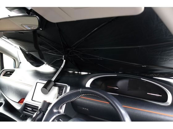 トレードワン 車用折りたたみ式 サンシェードパラソルフレキシブル M 1個(ご注文単位1個)【直送品】