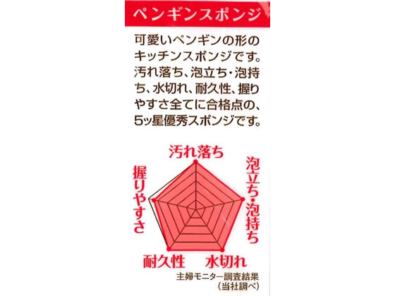 マーナ ペンギンスポンジ ディープピンク K266DP 1個（ご注文単位1個）【直送品】