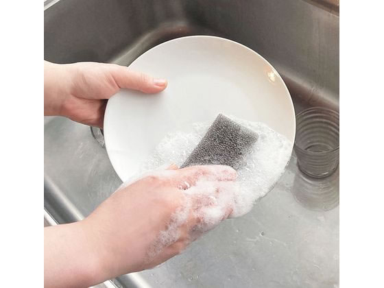 オカザキ 使い捨てスポンジ グレー 30個入 1袋(ご注文単位1袋)【直送品】