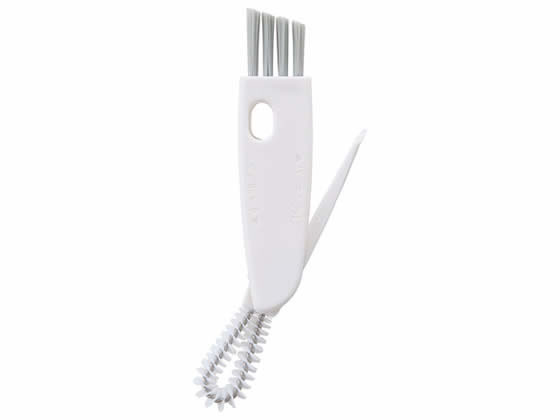 マーナ 水筒すき間洗いブラシ ホワイト K683W 1個(ご注文単位1個)【直送品】