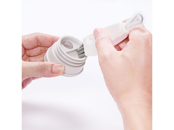 マーナ 水筒すき間洗いブラシ ホワイト K683W 1個(ご注文単位1個)【直送品】