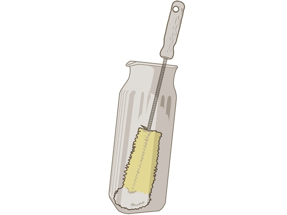 マーナ 冷水筒・ポット洗いブラシ K561 1本（ご注文単位1本）【直送品】