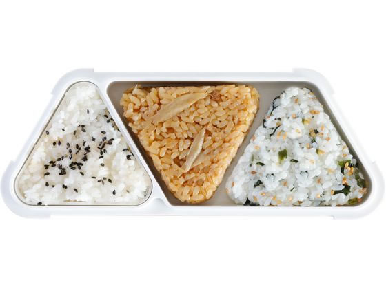 シービージャパン 薄型弁当箱 抗菌フードマン おにぎり テラコッタ 1個(ご注文単位1個)【直送品】