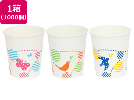 ファーストレイト ペーパーカップ 5オンス ロースタッキング森のお友達1000個 1箱(ご注文単位1箱)【直送品】