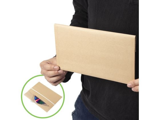 紺屋商事 ペーパー宅配封筒 DVDサイズ 8枚入×5パック 1箱(ご注文単位1箱)【直送品】