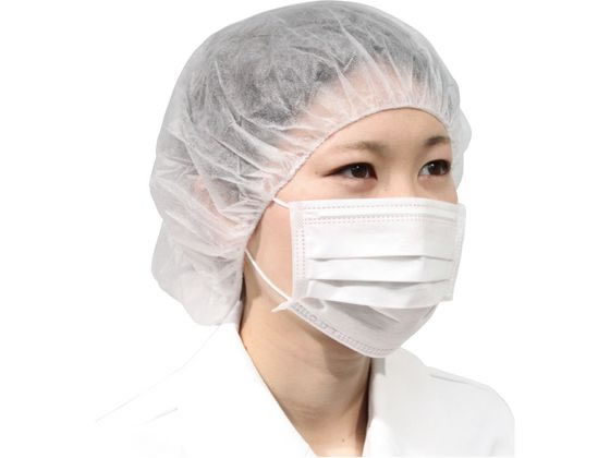 ファーストレイト IS不織布キャップ ホワイト 23インチ 100枚 FR-210 1箱(ご注文単位1箱)【直送品】