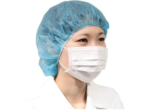 ファーストレイト IS不織布キャップ ブルー 23インチ 100枚 FR-211 1箱(ご注文単位1箱)【直送品】