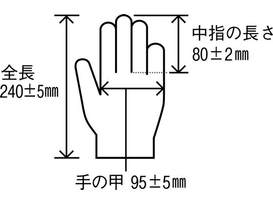 ファーストレイト ニトリルグローブACE ホワイト M 200枚 FR-5122 1個(ご注文単位1個)【直送品】
