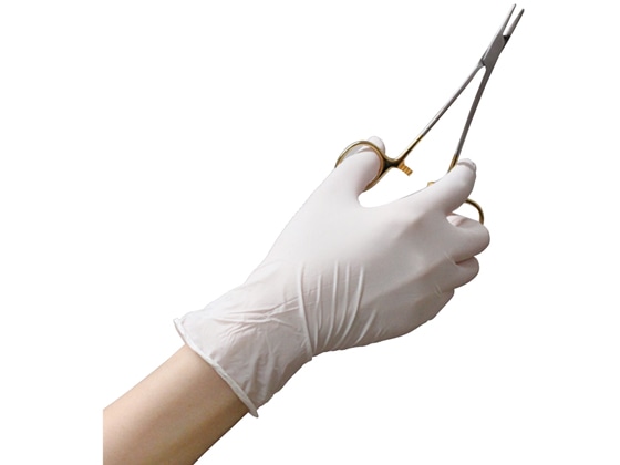 ファーストレイト プレミア・ニトリルPFグローブ ホワイト L 100枚 FR-858 1箱(ご注文単位1箱)【直送品】