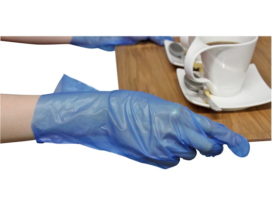 ファーストレイト CPEグローブB2 ブルー M 200枚 FR-5704 1箱(ご注文単位1箱)【直送品】