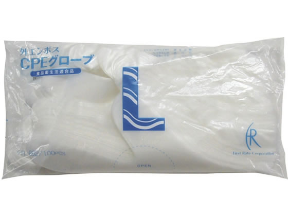 ファーストレイト CPEグローブ クリアー L 100枚 FR-862 1袋(ご注文単位1袋)【直送品】
