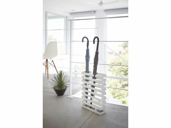 山崎実業 かさたて ブリック ワイド ホワイト 2360 1台(ご注文単位1台)【直送品】