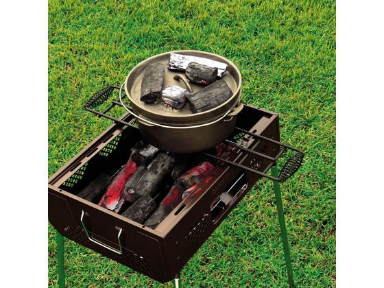 キャプテンスタッグ 焚火 ゴトク スリム ブラック 1個(ご注文単位1個)【直送品】