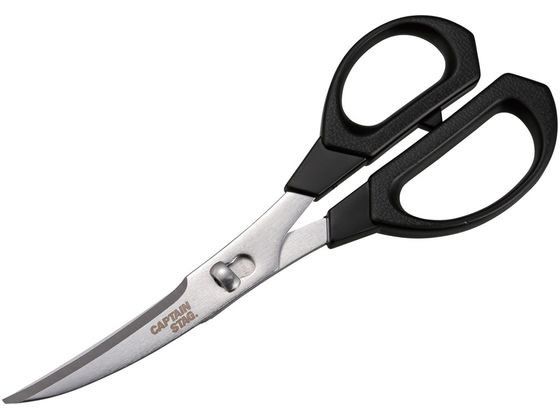 キャプテンスタッグ カーブ 万能キッチンバサミ ミニ 1個（ご注文単位1個）【直送品】