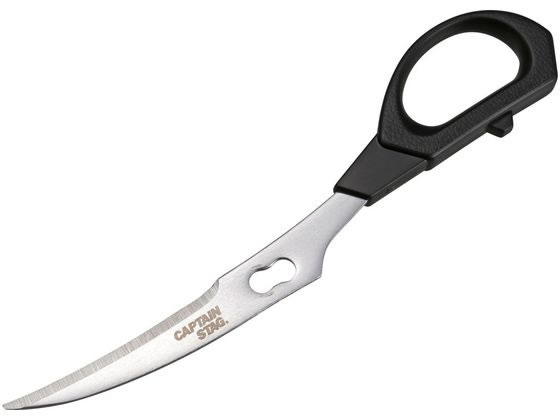 キャプテンスタッグ カーブ 万能キッチンバサミ ミニ 1個(ご注文単位1個)【直送品】