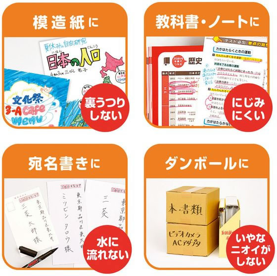 三菱鉛筆 プロッキー太字+細字 詰替式本体 灰 1本(ご注文単位1本)【直送品】