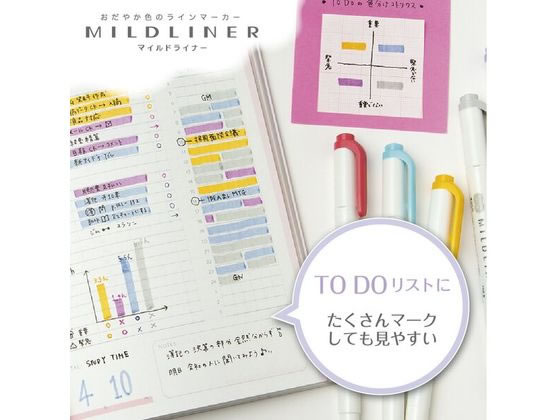 ゼブラ マイルドライナー 10色セット WKT7-10C 1セット(ご注文単位1セット)【直送品】