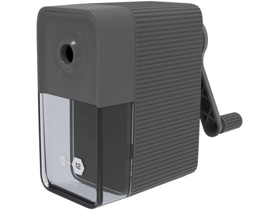 ナカバヤシ 太い鉛筆も削れる手動鉛筆削り ブラック 1個(ご注文単位1個)【直送品】