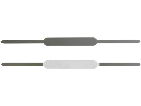 プラス スティックファスナー 書類・伝票用 61mm グレー L-8 35-785 1箱(ご注文単位1箱)【直送品】