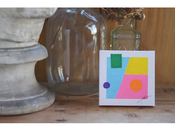 ナカバヤシ 紙製組み立てキャンバス 130×130mm 2枚セット ホワイト 1セット(ご注文単位1セット)【直送品】