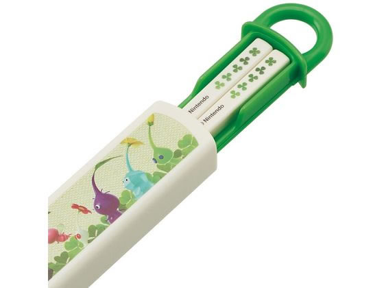 スケーター 抗菌 スライド式箸・箸箱セット ピクミン ABS2AMAG 1セット(ご注文単位1セット)【直送品】