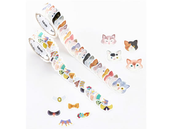 bande マスキングロールステッカー おきがえねこ BDA704 1個（ご注文単位1個）【直送品】