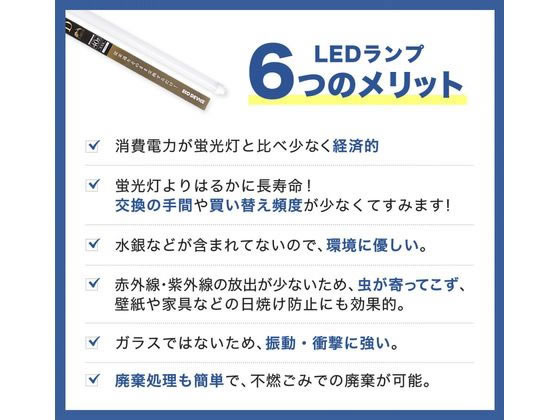 エコデバイス LED直管ランプ 40形昼光色10本 EDLTL40LED-28N 1箱(ご注文単位1箱)【直送品】
