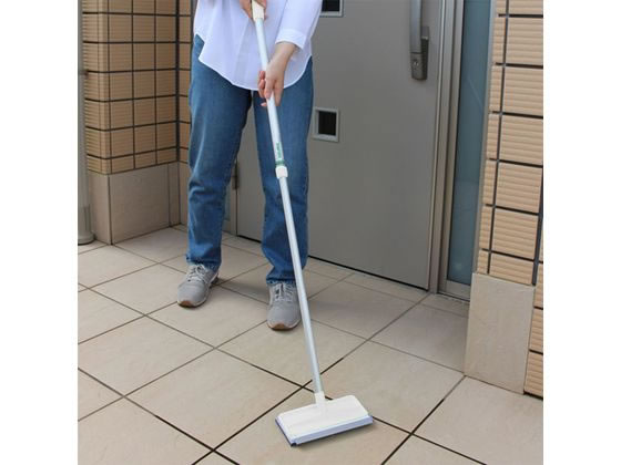 アズマ工業 玄関タイルブラシスポンジF水切り付 AZ297 1本（ご注文単位1本）【直送品】