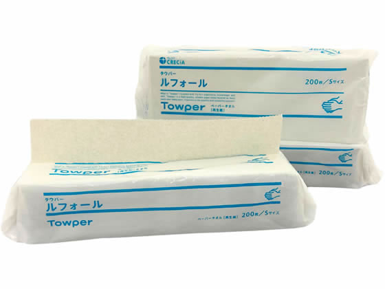 クレシア ペーパータオル タウパー ルフォールS 200枚シングル 42個 50701 1箱（ご注文単位1箱）【直送品】